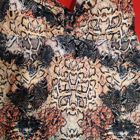 ACX swim suit bikini top animal print women's size L - Picture 5 of 6